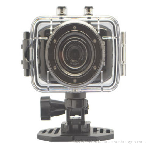 High-definition Sports Action Camera w/ 720p Wide-Angle Camcorder, 5.0 MP Camera, 2" Touch Screen